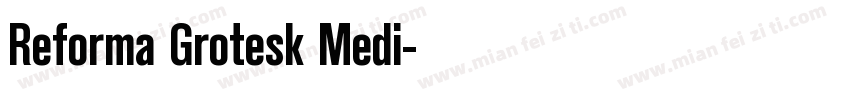 Reforma Grotesk Medi字体转换
